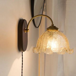 Celako™ Vitrosia Wall Light | Glass Copper Bedroom