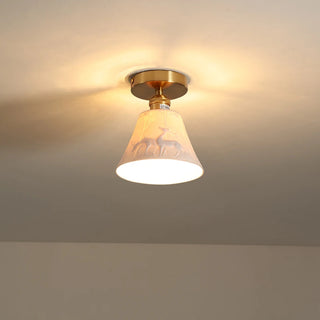 Celako™ Ensora Ceiling Light | White Ceramic Kitchen Island Lighting
