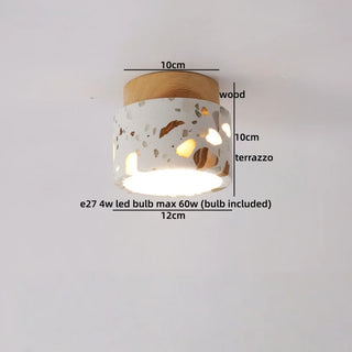 Celako™ Litoso Ceiling Light | Terrazzo Bedroom Lighting
