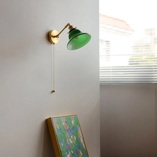 Celako™ Cuprelux Wall Light | Copper Glass Bedroom Lighting