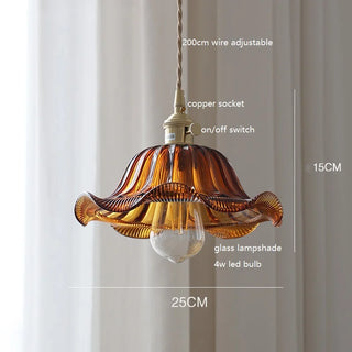 Celako™ Lunare Pendant Light | Glass Stone Bedroom Lighting