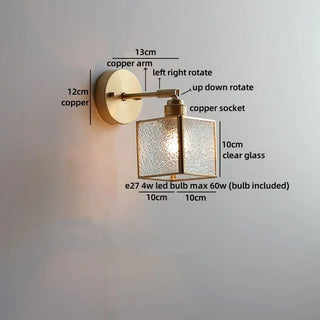 Celako™ Aurene Wall Light | Glass Living Room Lighting