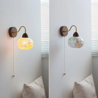 Celako™ Nacria Wall Light | Resin Shell Bedroom Lighting