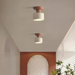 Celako™ Tiburio Ceiling Light | Yellow Travertine Living Room Lighting