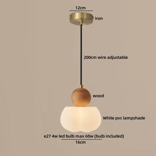 Celako™ Vitrin Pendant Light | White PVC Dining Room Lighting