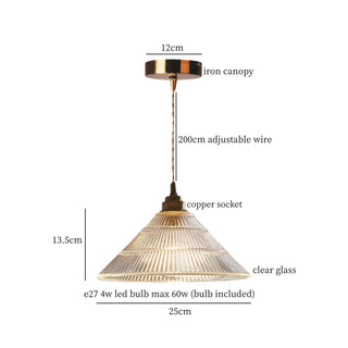 Celako™ Claruma Pendant Light | Glass Copper Kitchen Island Lighting