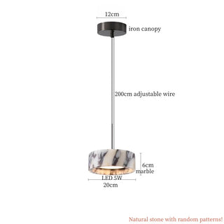 Celako™ Lithia Pendant Light | Marble Living Room Lighting