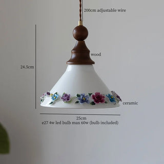 Celako™ Ceraflor Pendant Light | Ceramic Bedroom Lighting