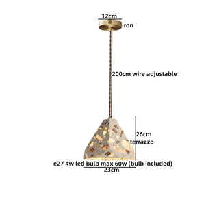 Celako™ Shibumi Pendant Light | Terrazzo Dining Room Lighting