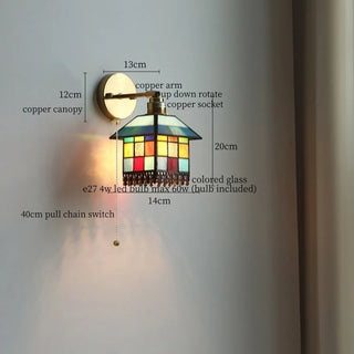Celako™ Prismia Wall Light | Tiffany Vintage Glass Bedroom Lighting