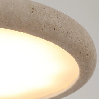 Celako™ Trevara Pendant Light | Yellow Travertine Japanese/Wabi Sabi
