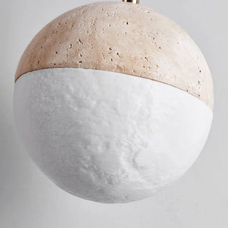 Celako™ Terravi Pendant Light | Yellow Travertine Wabi Sabi