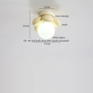 Celako™ Nivelo Ceiling Light | Glass Resin Bedroom Lighting