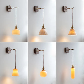 Celako™ Kumiko Wall Light | Ceramic Bedroom Lighting