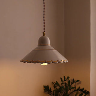 Celako™ Hakusei Pendant Light | Glazed Hand-Painted Ceramic Kitchen Island Lighting