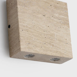 Celako™ Aureton Wall Light | Yellow Travertine Bedroom Lighting