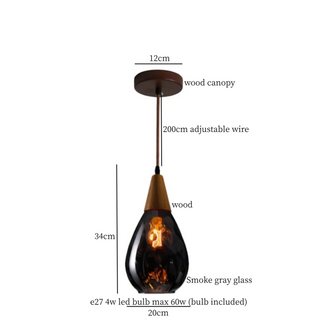 Celako™ Ondula Pendant Light | Glass Kitchen Island Lighting