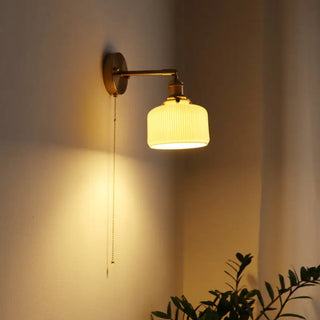 Celako™ Shiora Wall Light | White Ceramic Japan Style