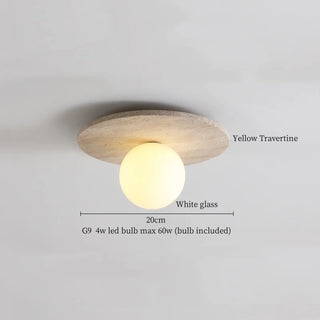 Celako™ Auriena Ceiling Light | Yellow Travertine Kitchen Island Lighting