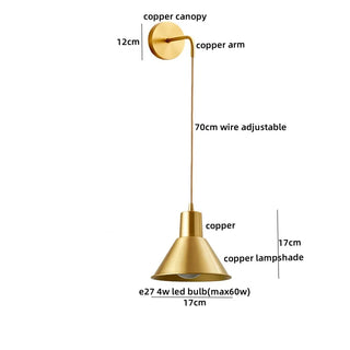 Celako™ Cuparo Wall Light | Copper Living Room Lighting