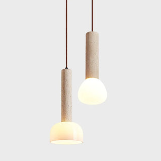 Celako™ Sabbio Pendant Light | Yellow Travertine Kitchen Island Lighting