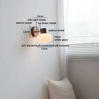 Celako™ Aurae Wall Light | Glass Bedside Lighting