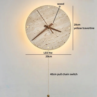 Celako™ Traveri Wall Light | Yellow Travertine Hallway Lighting