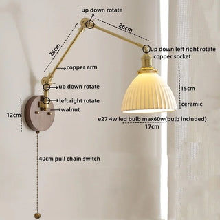 Celako™ Ceralta Wall Light | Copper Bedroom Lighting