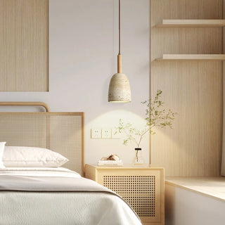 Celako™ Travella Pendant Light | Yellow Travertine Bedroom Lighting