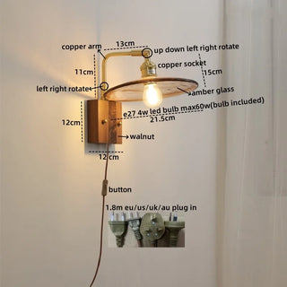 Celako™ Vitrena Wall Light | Glass Bedroom Lighting
