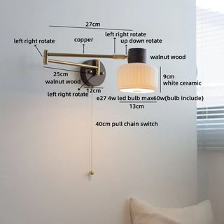 Celako™ Alura Wall Light | Ceramic Bedside Lighting