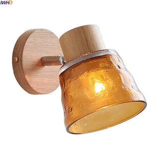 Celako™ Amberis Wall Light | Amber Glass Living Room Lighting