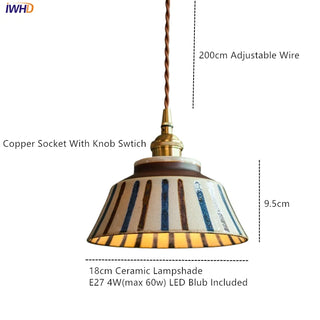 Celako™ Ceruise Pendant Light | Ceramic Dining Room Lighting