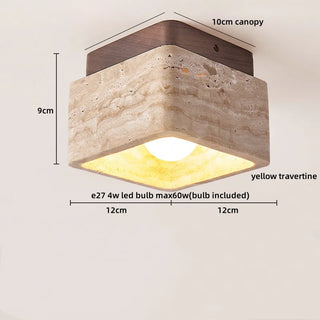 Celako™ Traviso Ceiling Light | Travertine Hallway Lighting