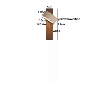 Celako™ Traverso Wall Light | Yellow Travertine Bedroom Lighting