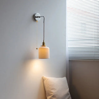 Celako™ Ceraluna Wall Light | White Ceramic Living Room Lighting