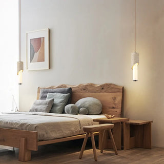 Celako™ Tufina Pendant Light | Yellow Travertine Wabi Sabi Kitchen Island Lighting