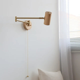 Celako™ Fraxin Wall Light | Ash Wood Bedside Lighting