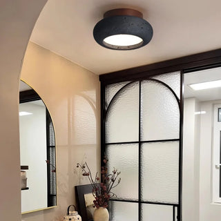 Celako™ Trivara Ceiling Light | Black Travertine Living Room Lighting