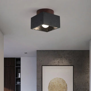 Celako™ Travento Ceiling Light | Black Travertine Kitchen Island Lighting