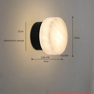Applique murale Celako™ Alpietra | Éclairage de chambre en marbre