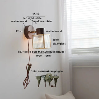 Celako™ Aurae Wall Light | Glass Bedside Lighting