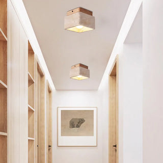 Celako™ Caluma Ceiling Light | Yellow Travertine Vintage