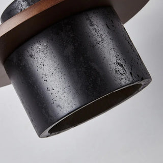 Celako™ Pivotra Wall Light | Black Travertine Bedroom Lighting