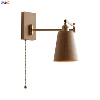 Celako™ Hinoki Wall Light | Wood Bedroom Lighting