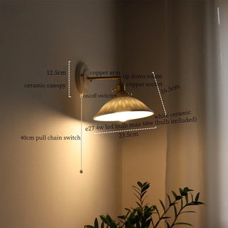 Applique murale Celako™ Lucerica | Luminaire de salon en céramique