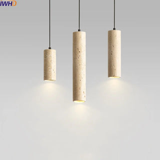 Celako™ Tiverti Pendant Light | Yellow Travertine Bedroom Lighting