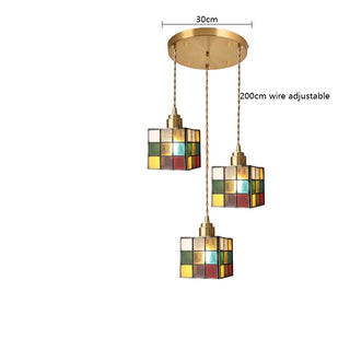Celako™ Tessera Pendant Light | Glass Dining Room Lighting