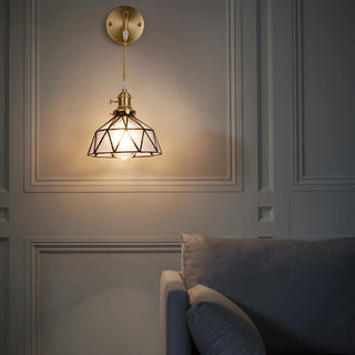 Celako™ Vitrale Wall Light | Copper Glass Dining Room Lighting