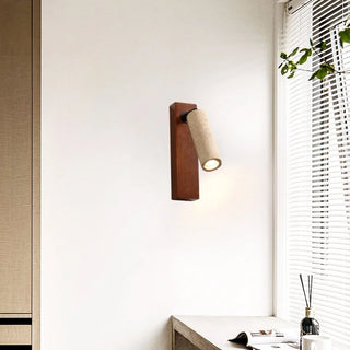 Celako™ Lumitine Wall Light | Yellow Travertine Bedroom Lighting